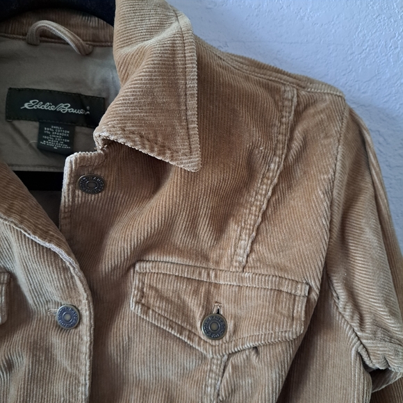 Vintage Eddie Bauer Corduroy Tan Jacket - Picture 5 of 6